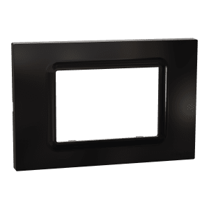 Cover frame, Miluz E, 3 gang, Black