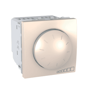 Unica – rotary dimmer – 230 VAC – 40…400 W/VA – ivory