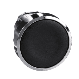 Head for non illuminated push button, Harmony XB4, metal, flush, blue, 22mm, spring return, unmarked