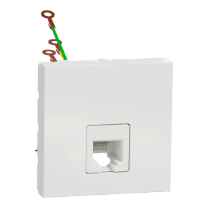 New Unica – telephone socket – 1 x RJ12 – 2 m – white