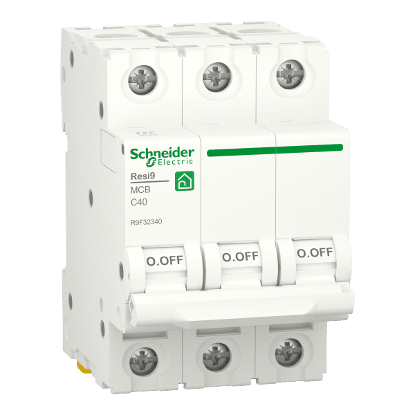 Miniature circuit breaker (MCB), Resi9, 3P, 40A, C curve, 4500A (IEC/EN 60898-1)