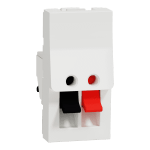 New Unica – loudspeaker socket – 1 module – white