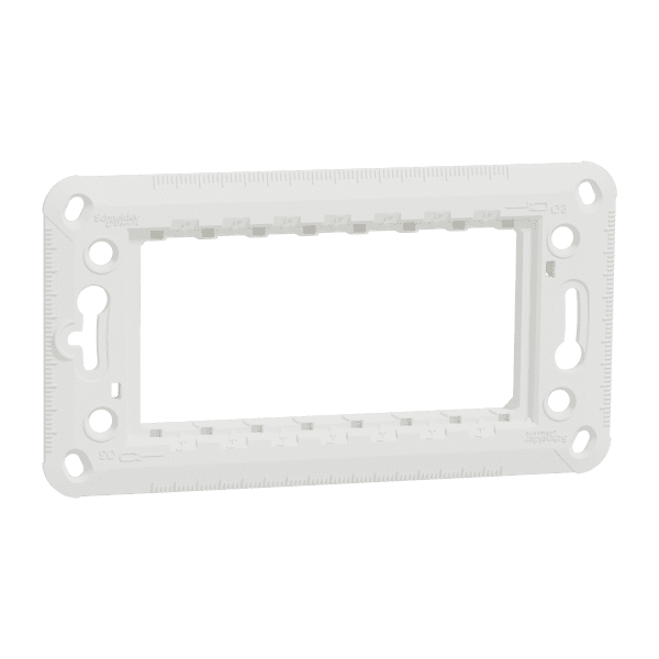 Fixing frame, New Unica, rectangular, plastic, with claws, 4 module, 1 gang