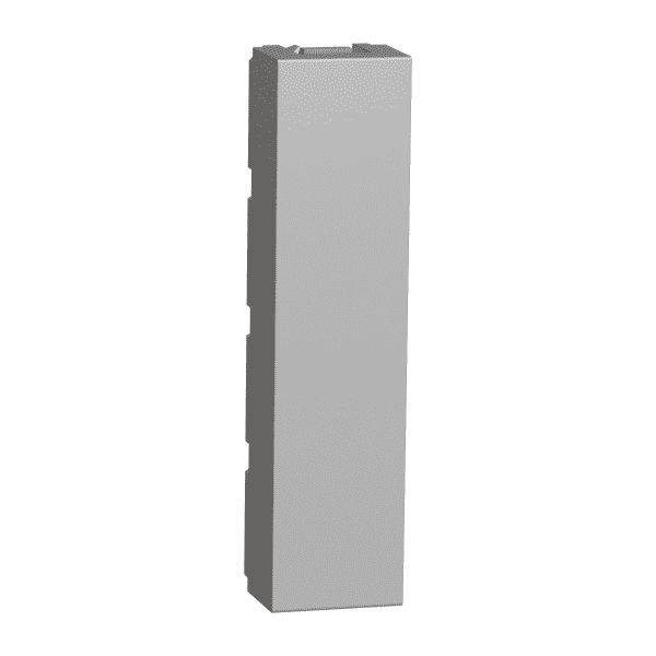 New Unica - 2 x blind cover - 1/2 module - aluminium