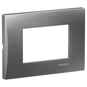 Easy Styl, cover frame, 3 modules, smoky grey