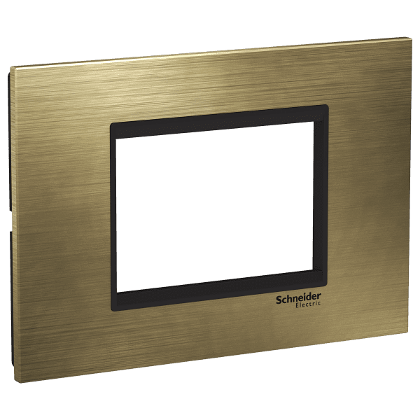 Easy Styl, cover frame, 3 modules, bronze