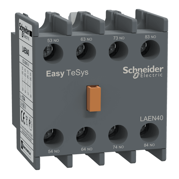 Auxiliary contact block,Easy TeSys Control,4NO,for LC1E/CAE