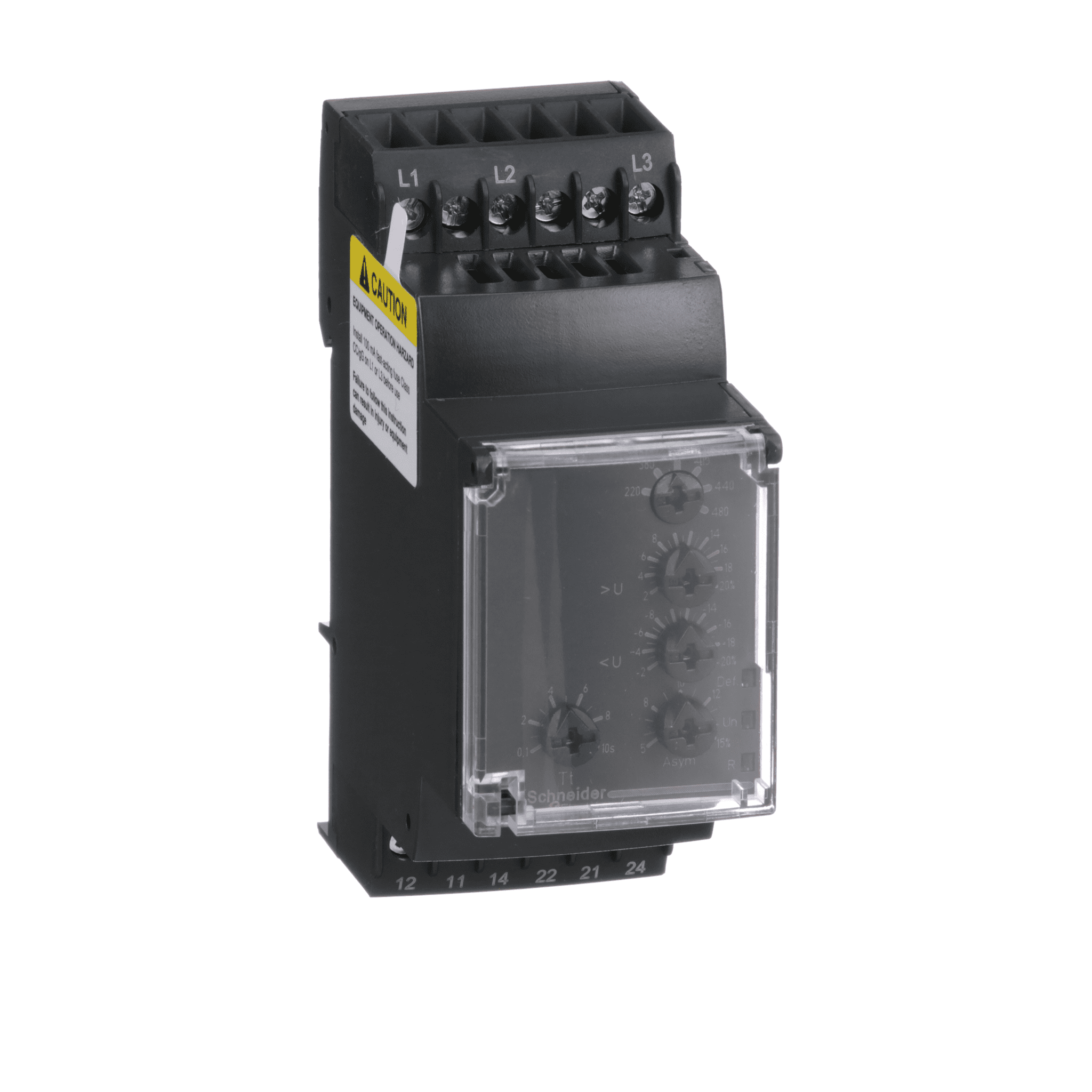 Harmony, 3 phase supply control relay, range 220 to 480 VAC, sequence ...