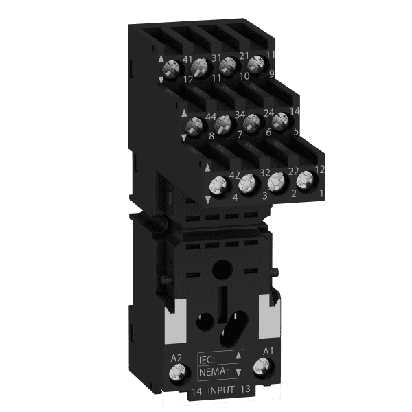 socket, Harmony Electromechanical Relays, for RXM2 RXM4 relays, screw connec to rs, separate contact