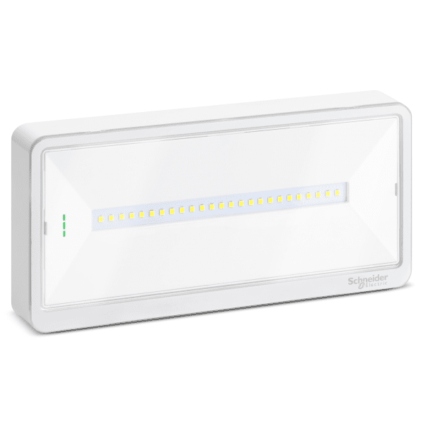 Emergency luminaire, Exiway Light, Standard, selectable duration, 110lm, IP42, white