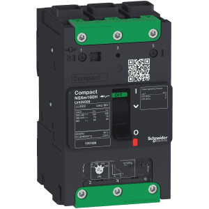 circuit breaker ComPact NSXm H (70 kA at 415 VAC), 3P 3d, 80 A rating TMD trip unit, EverLink connectors