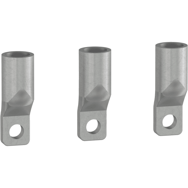 Crimp lugs for aluminium cable, ComPacT NSXm, 95mmÂ² rigid cable, set of 3 parts