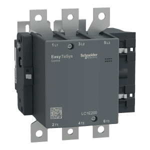 Contactor,Easy TeSys Control,LC1E,3P(3NO),AC-3,<=440V,200A,220V AC coil,50Hz