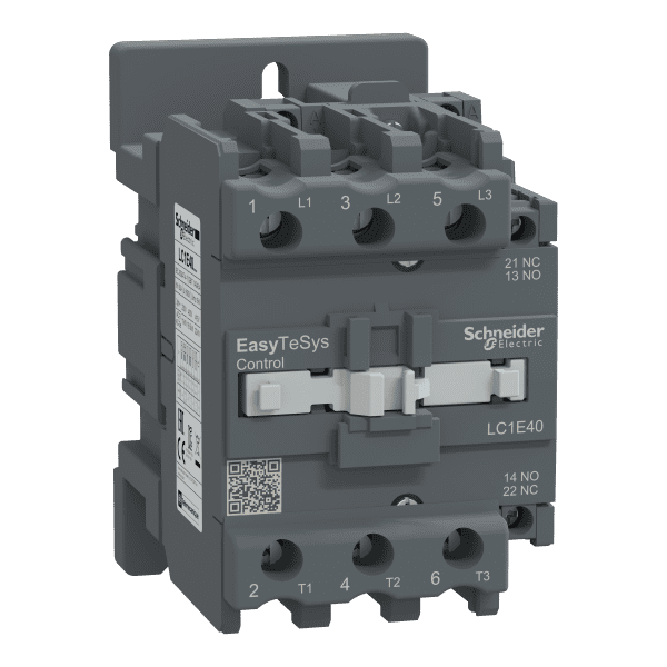 Contactor,Easy TeSys Control,LC1E,3P(3NO),AC-3,<=440V,40A,220V AC coil,50Hz