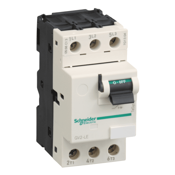 Motor circuit breaker,TeSys Deca frame 2,3P,0.63A,magnetic,toggle control,screw clamp terminals