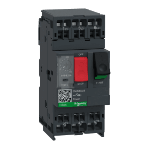 Motor circuit breaker,TeSys Deca frame 2,3P,0.16-0.25A,thermal magnetic,push button,spring terminals