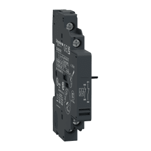 Add-on contact block,TeSys Deca Frame 2/3,1NC(fault)+1NC,side,for GV2/GV3(except GV3ME)