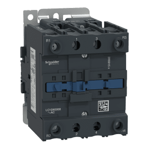 Contactor, TeSys Deca, 4P(2NO+2NC),AC-1 , <=440V, 80A,48V AC 50/60Hz coil, screw clamp terminal