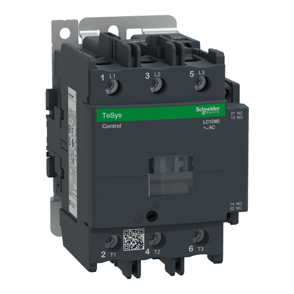 Contactor, TeSys Deca, 3P(3NO), AC-3/AC-3e, <=440V, 80A, 48V AC 50/60Hz coil, screw clamp terminals