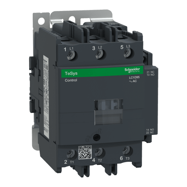 Contactor, TeSys Deca, 3P(3NO), AC-3/AC-3e, <=440V, 95A, 48V AC 50/60Hz coil, screw clamp terminals