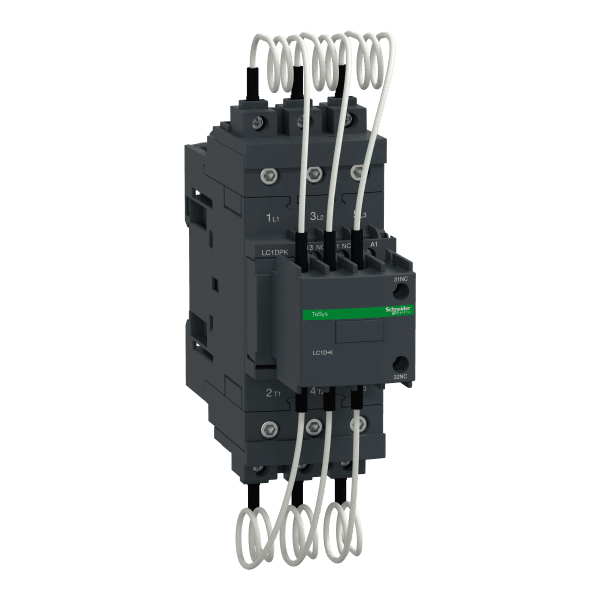 Capacitor contactor, Tesys Deca, 30kVAR at 400/415V 50Hz, 110V AC 50/60Hz coil, EverLink BTR screw terminals