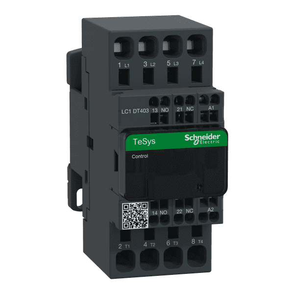 Contactor, TeSys Deca, 4P(4 NO), AC-1, <=440V, 40A, 48V AC 50/60Hz coil, spring terminal