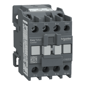 Contactor,Easy TeSys Control,LC1E,3P(3NO),AC-3,<=440V,25A,380V AC coil,50Hz,1NO auxiliary contact