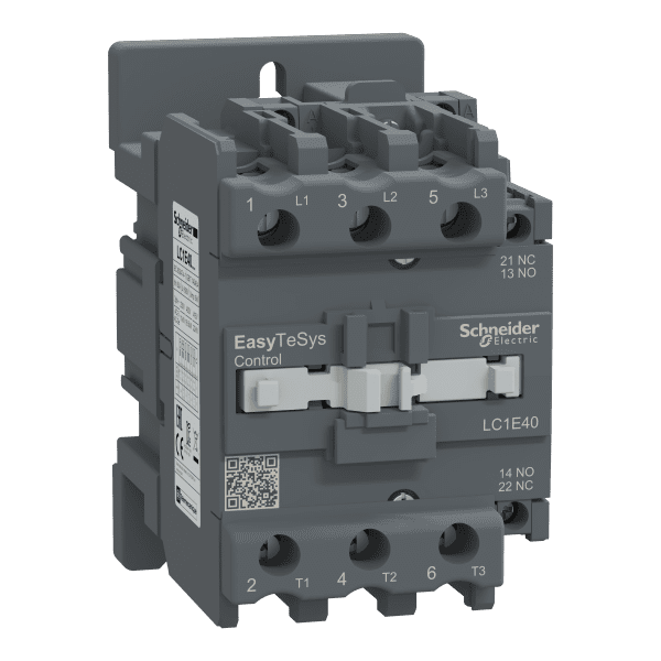 Contactor,Easy TeSys Control,LC1E,3P(3NO),AC-3,<=440V,40A,24V AC coil,50/60Hz