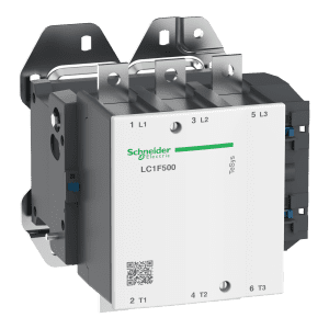 TeSys F contactor – 3P (3 NO) – AC-3 – <= 440 V 500 A – coil 48 V AC