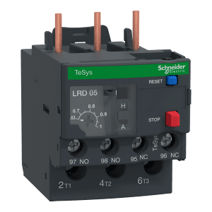 Thermal overload relay, TeSys Deca, 690VAC, 0.63 to 1A, 1NO+1NC, class 10A, screw clamp