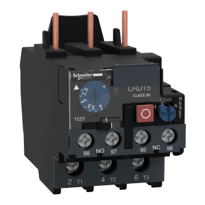 Thermal overload relay, TeSys Deca, 690VAC, 7 to 10A, 1NO+1NC, class 10A, screw clamp