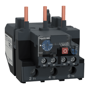 Thermal overload relay,TeSys Deca,5.5-8A,1NO+1NC,class 10A,screw clamp,for LC1D80